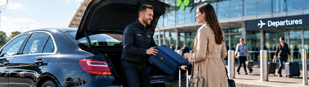Illustration of airport Meet and Greet parking