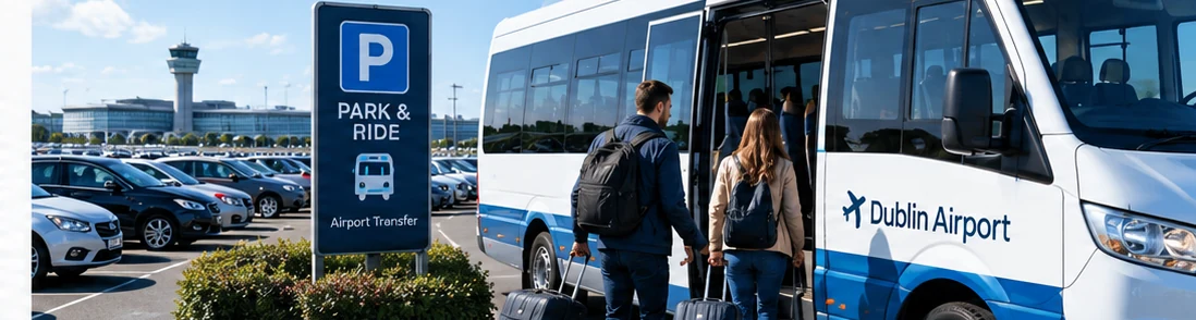 Illustration of airport Park and Ride parking